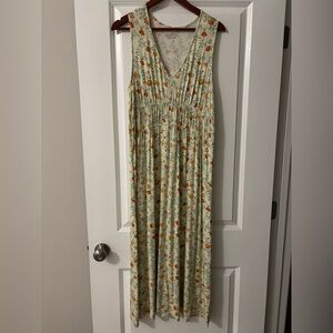Market & Spruce large  rayon blend maxi floral dress